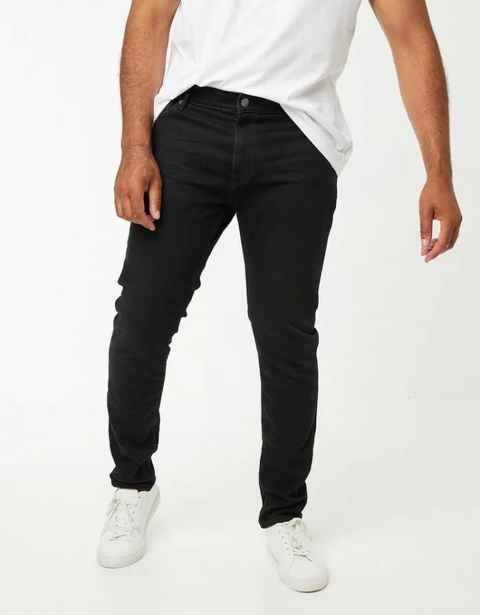 Men FatFace Men039s Sale Lean Slim Washed Black Jeans