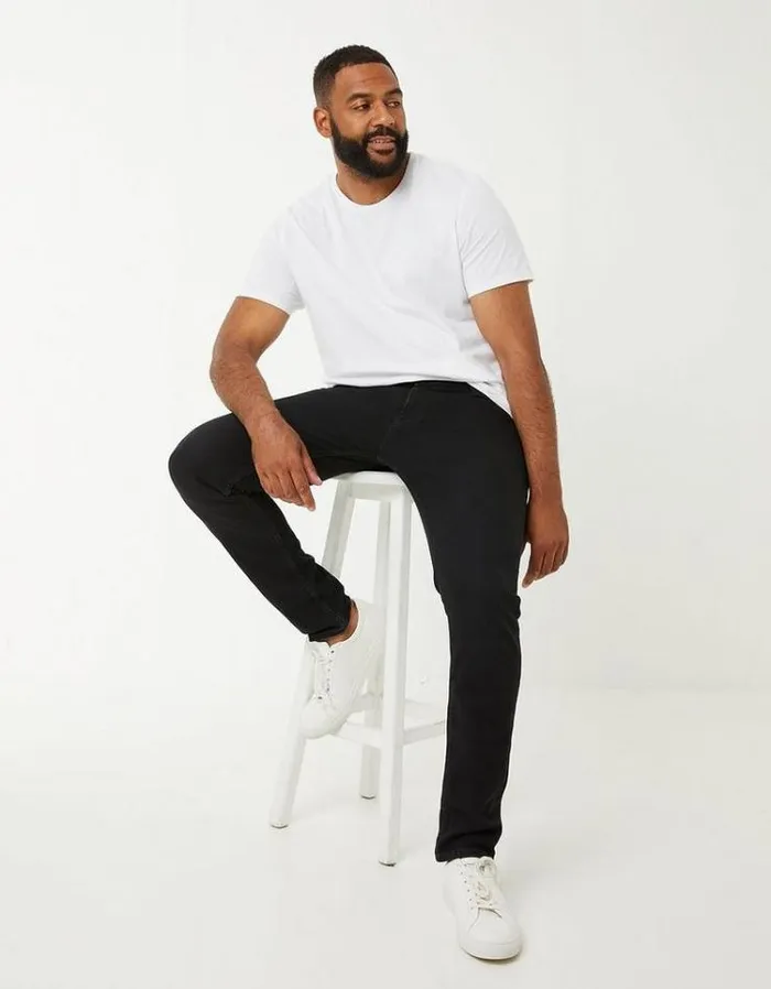 Men FatFace Men039s Sale Lean Slim Washed Black Jeans