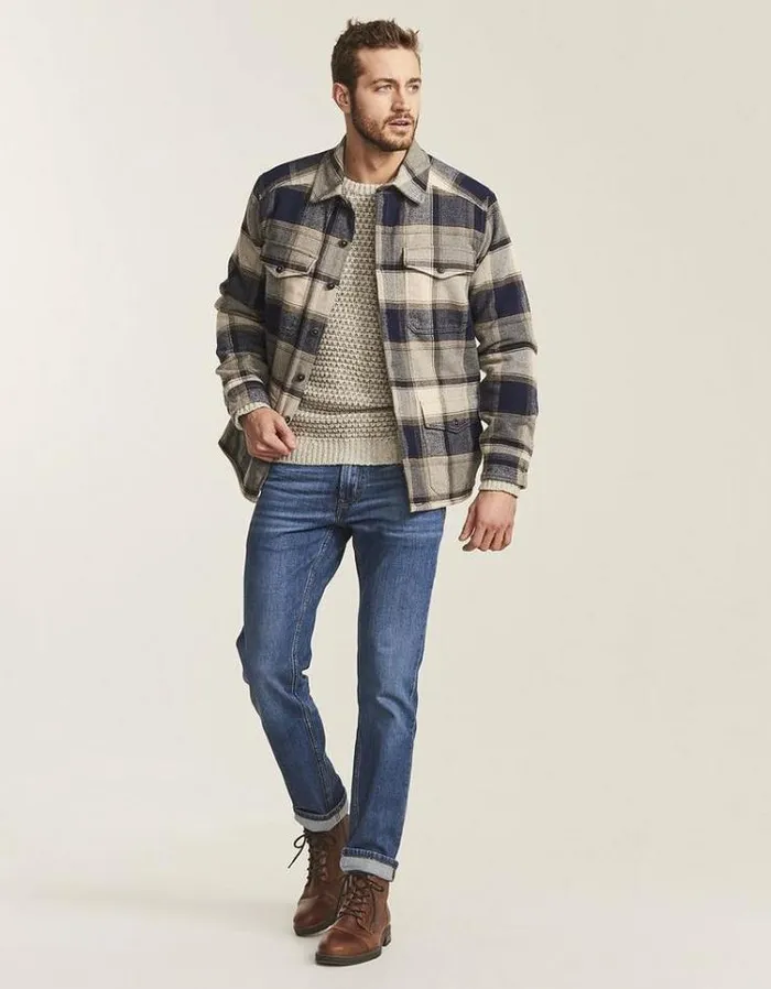 Men FatFace Men039s Sale Medstead Check Jacket Grey