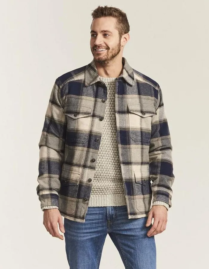 Men FatFace Men039s Sale Medstead Check Jacket Grey