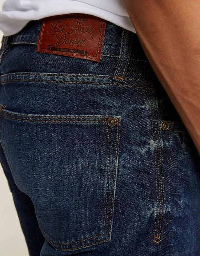 Men FatFace Men039s Sale Mid Wash Bootcut Jeans Denim