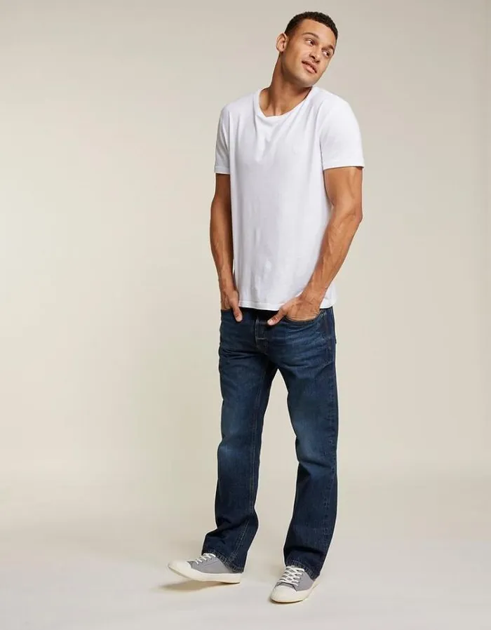 Men FatFace Men039s Sale Mid Wash Bootcut Jeans Denim