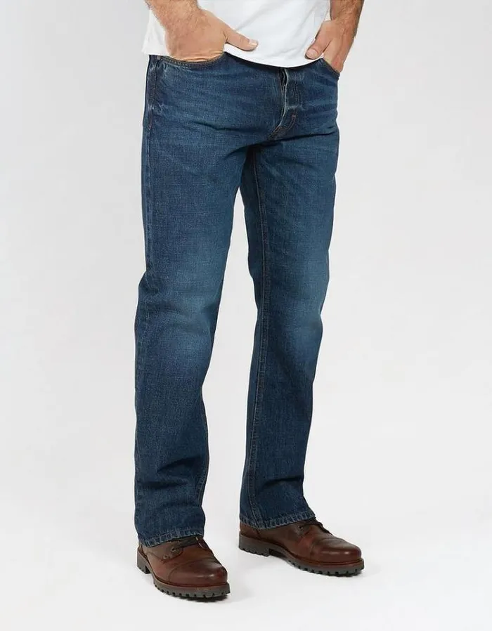 Men FatFace Men039s Sale Mid Wash Bootcut Jeans Denim