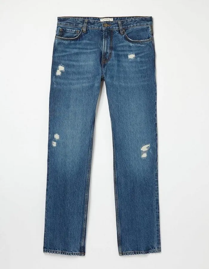 Men FatFace Men039s Sale Straight Stone Rip and Repair Jeans Denim