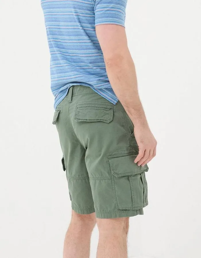 Men FatFace Shorts Bude Ripstop Cargo Shorts Khaki Green