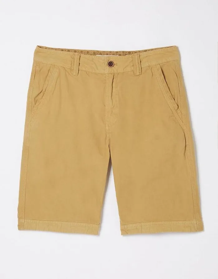 Men FatFace Shorts Cove Chino Shorts Golden Yellow
