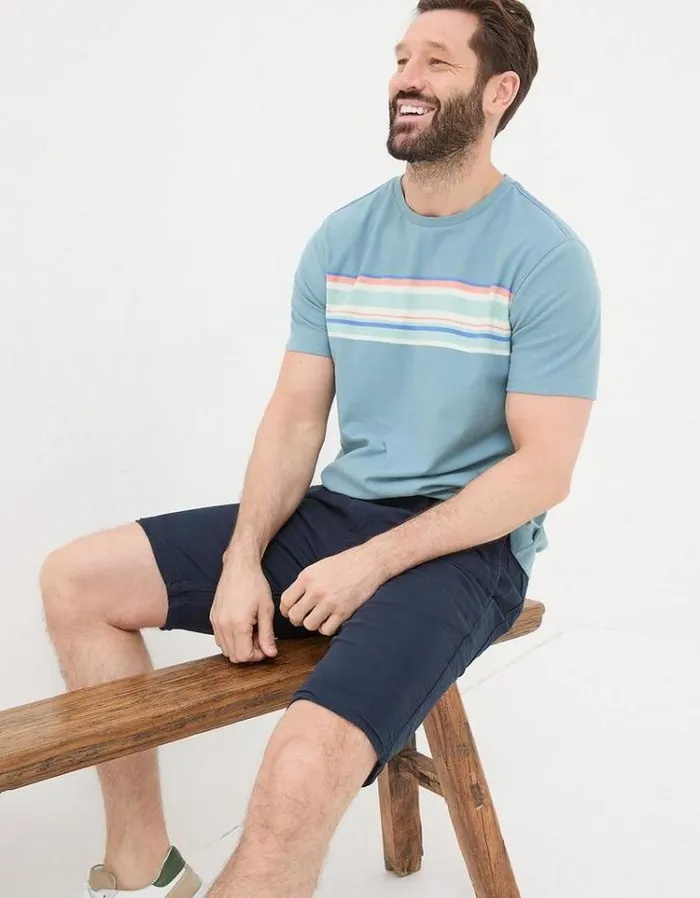 Men FatFace Shorts Stow Chino Shorts Navy