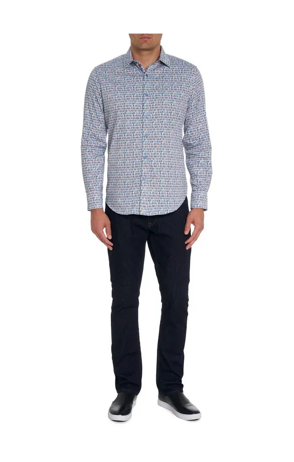 Men Long Sleeve Button Down Shirts Robert Graham BOOYAH LONG SLEEVE BUTTON DOWN SHIRT Classic