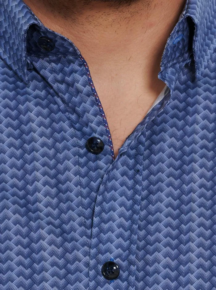 Men Long Sleeve Button Down Shirts Robert Graham DOMENIC LONG SLEEVE BUTTON DOWN SHIRT Navy