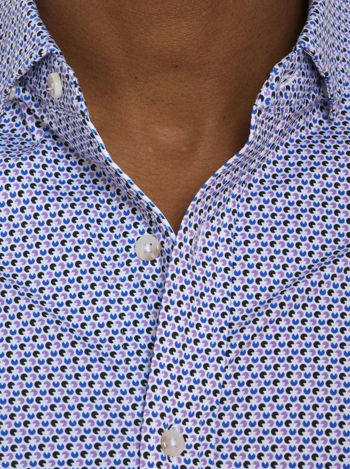 Men Long Sleeve Button Down Shirts Robert Graham DURANTE MOTION LONG SLEEVE KNIT BUTTON DOWN SHIRT Multi
