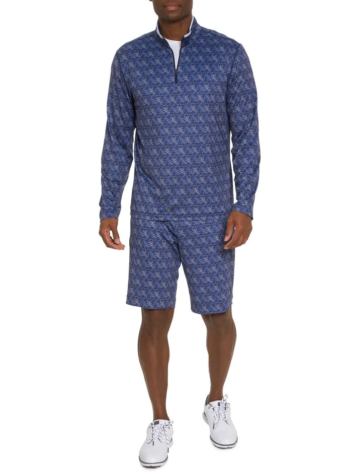 Men Long Sleeve Button Down Shirts Robert Graham IRON SKULL LONG SLEEVE KNIT SHIRT Grey