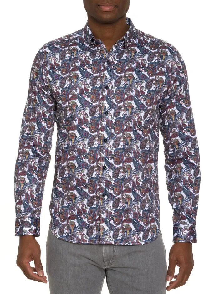 Men Long Sleeve Button Down Shirts Robert Graham SABIR LONG SLEEVE BUTTON DOWN SHIRT Multi