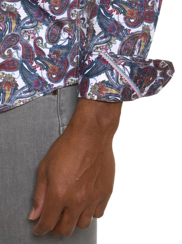 Men Long Sleeve Button Down Shirts Robert Graham SABIR LONG SLEEVE BUTTON DOWN SHIRT Multi