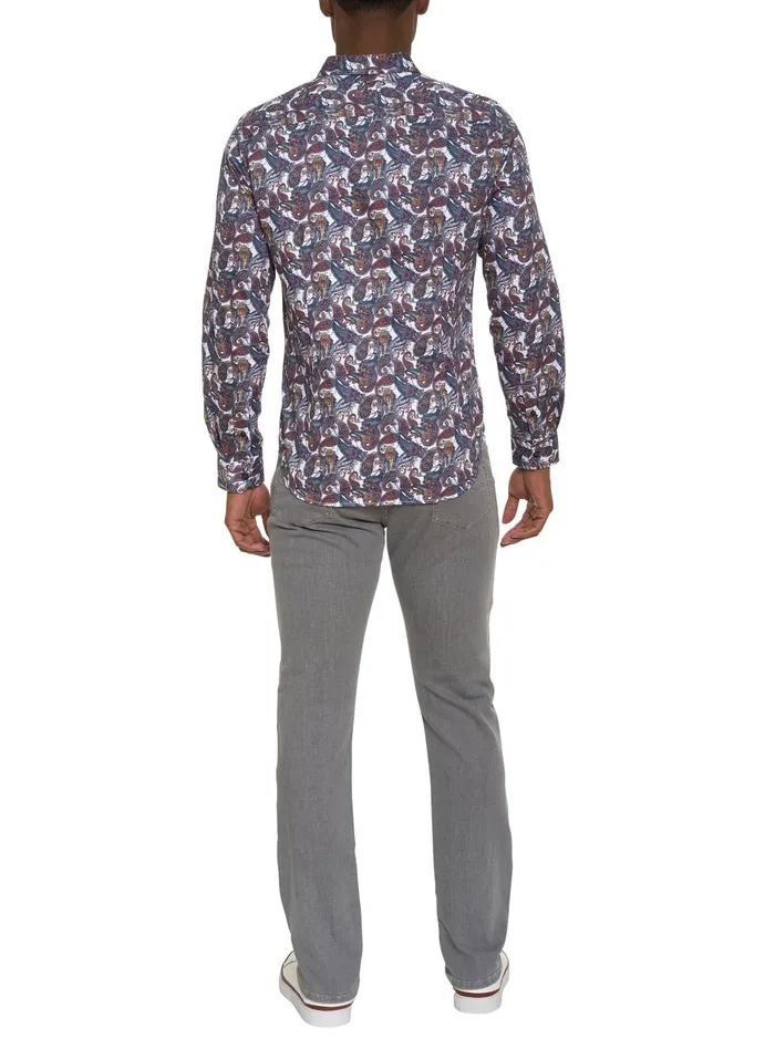 Men Long Sleeve Button Down Shirts Robert Graham SABIR LONG SLEEVE BUTTON DOWN SHIRT Multi