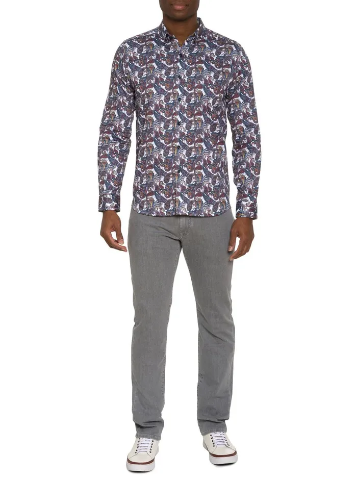 Men Long Sleeve Button Down Shirts Robert Graham SABIR LONG SLEEVE BUTTON DOWN SHIRT Multi