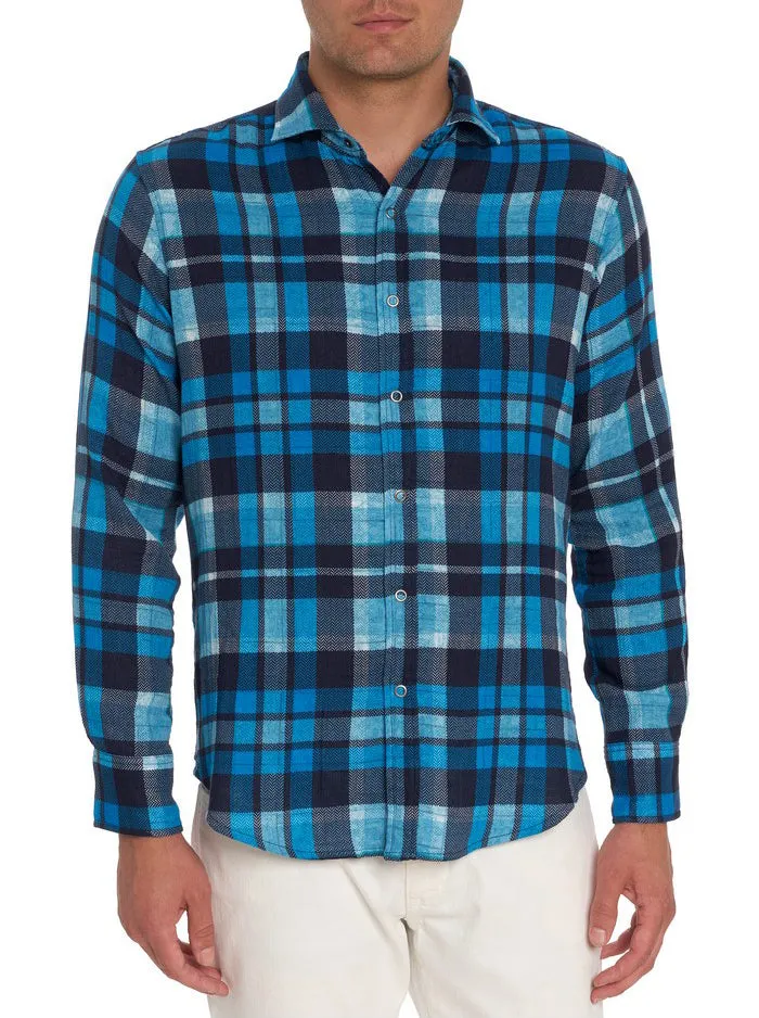 Men Long Sleeve Button Down Shirts Robert Graham TREMBLAY REVERSIBLE LONG SLEEVE BUTTON DOWN SHIRT Blue Men Long Sleeve Button Down Shirts Robert Graham TREMBLAY REVERSIBLE LONG SLEEVE BUTTON DOWN SHIRT Blue