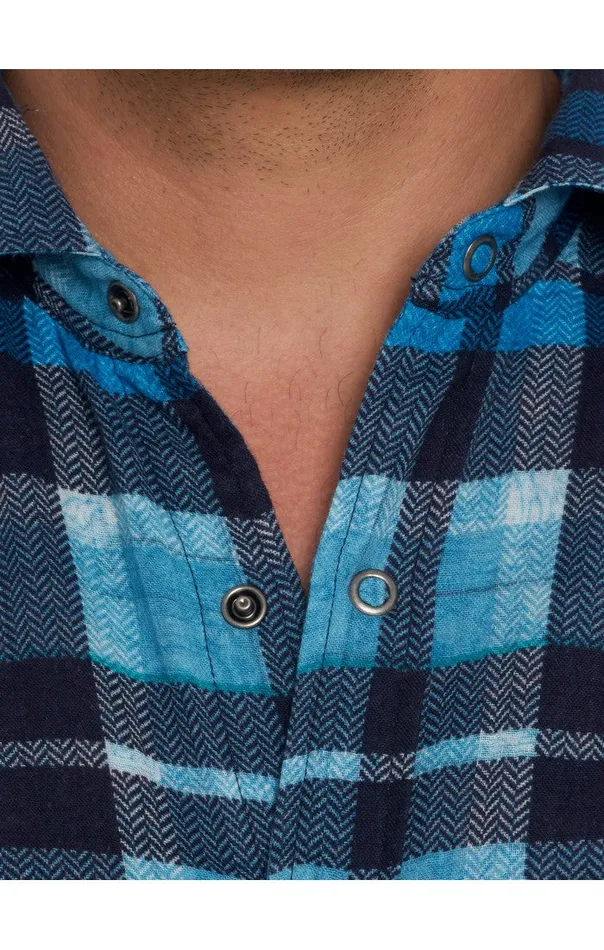 Men Long Sleeve Button Down Shirts Robert Graham TREMBLAY REVERSIBLE LONG SLEEVE BUTTON DOWN SHIRT Blue