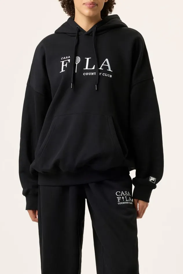 Men Matching Sets Fila Casa Fila Country Club Hoodie 001 Black