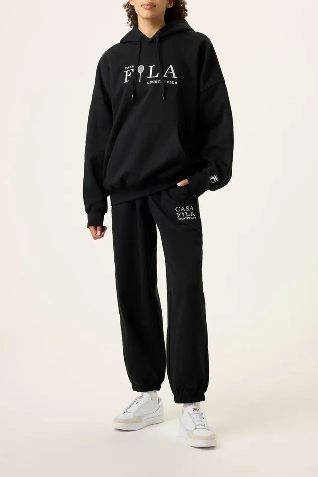 Men Matching Sets Fila Casa Fila Country Club Hoodie 001 Black