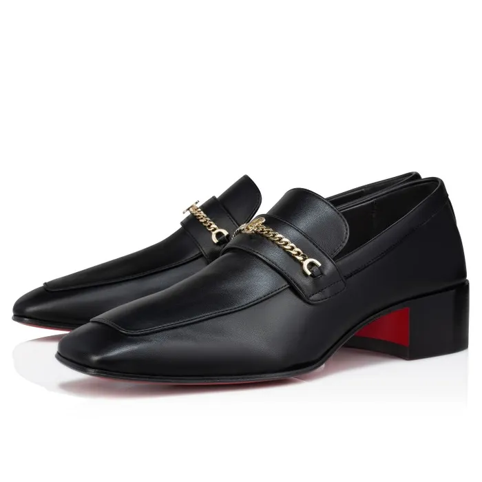 Men MJ Moc 40 Mm Loafers 8211 Calf Leather 8211 Black Christian Louboutin Loafers and Moccasins