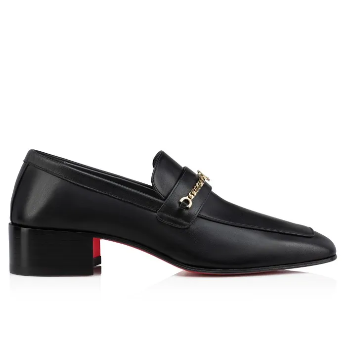 Men MJ Moc 40 Mm Loafers 8211 Calf Leather 8211 Black Christian Louboutin Loafers and Moccasins