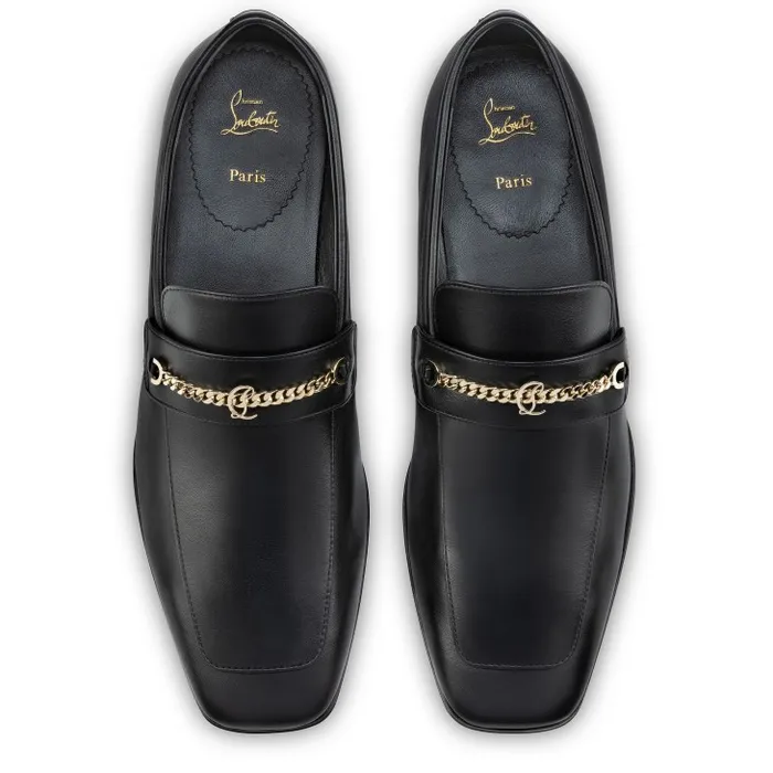 Men MJ Moc 40 Mm Loafers 8211 Calf Leather 8211 Black Christian Louboutin Loafers and Moccasins