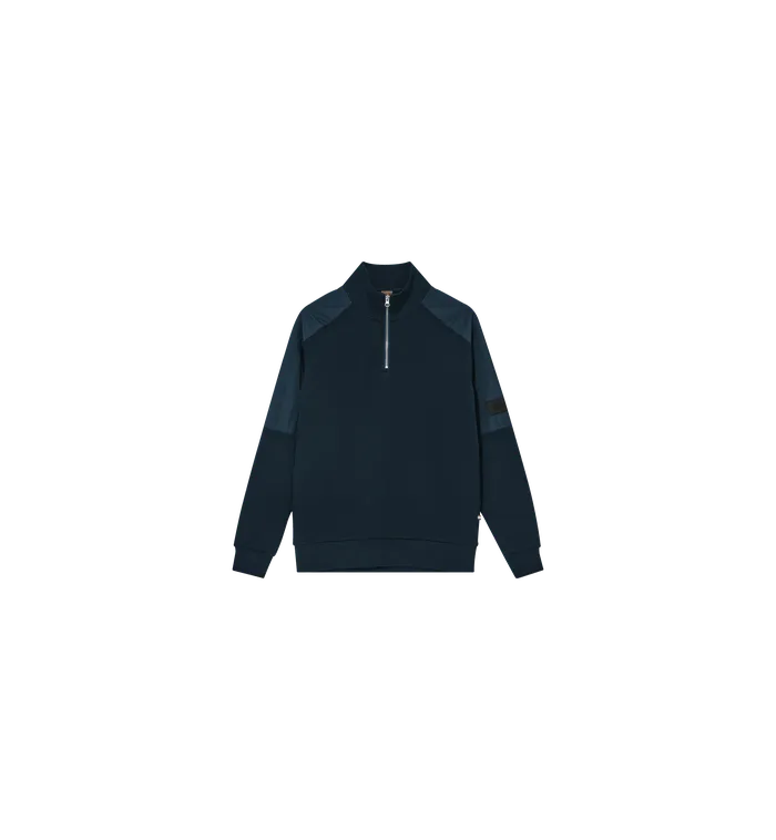Men MMGJayson Zip Sweat Salute Navy Sweatshirts MOS MOSH Men MMGJayson Zip Sweat Salute Navy Sweatshirts MOS MOSH