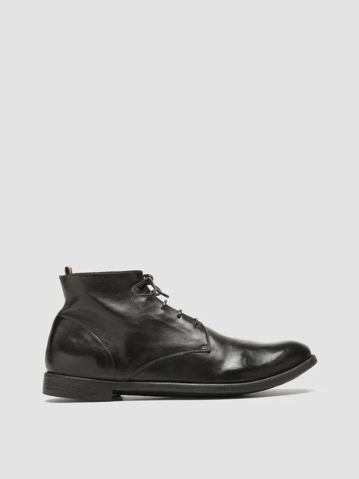 Men Officine Creative Footwear ARC 513 Brown Leather Ankle Boots