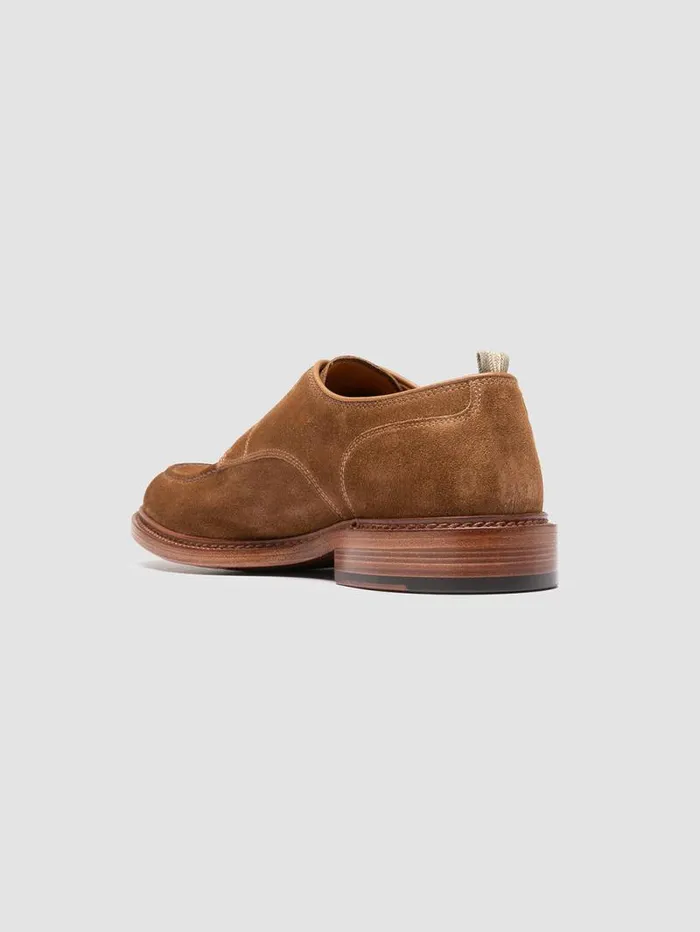Men Officine Creative Footwear ASTON 002 Brown Suede Derby Shoes