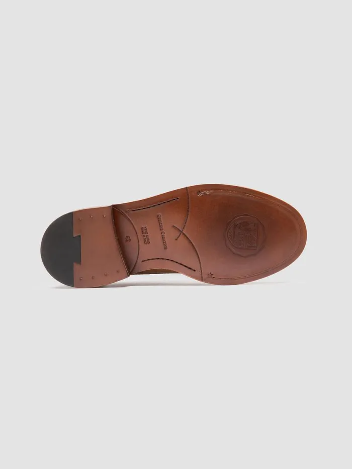 Men Officine Creative Footwear ASTON 002 Brown Suede Derby Shoes