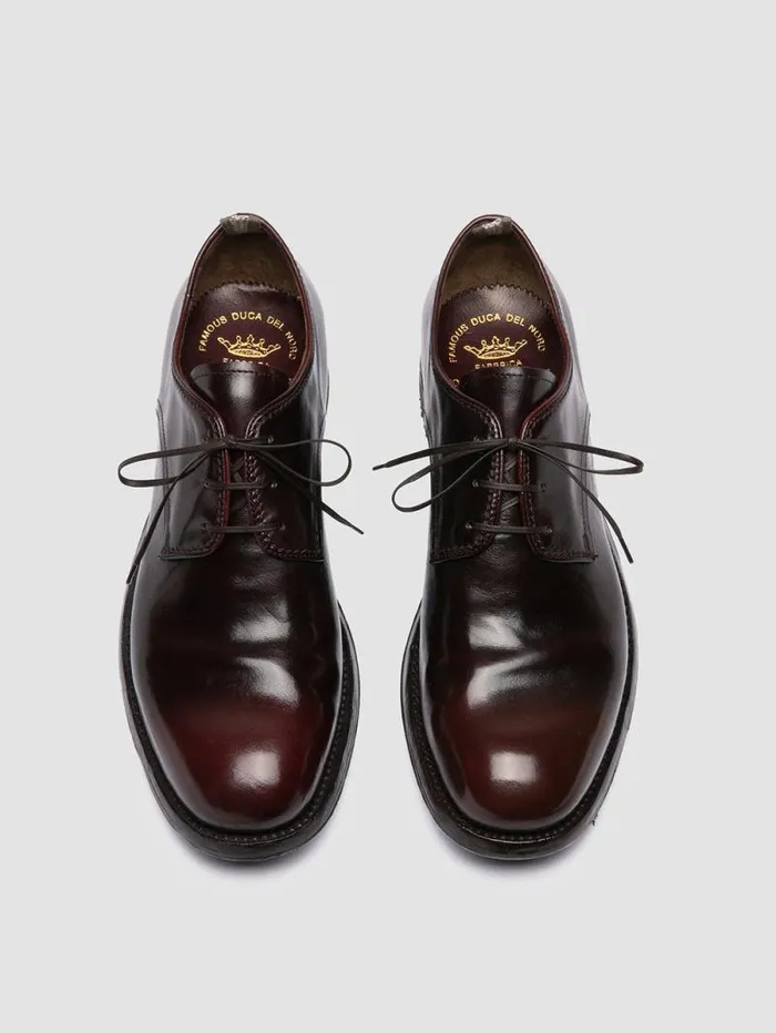 Men Officine Creative Footwear BALANCE 019 Brown Leather Derby Shoes Men Officine Creative Footwear BALANCE 019 Brown Leather Derby Shoes