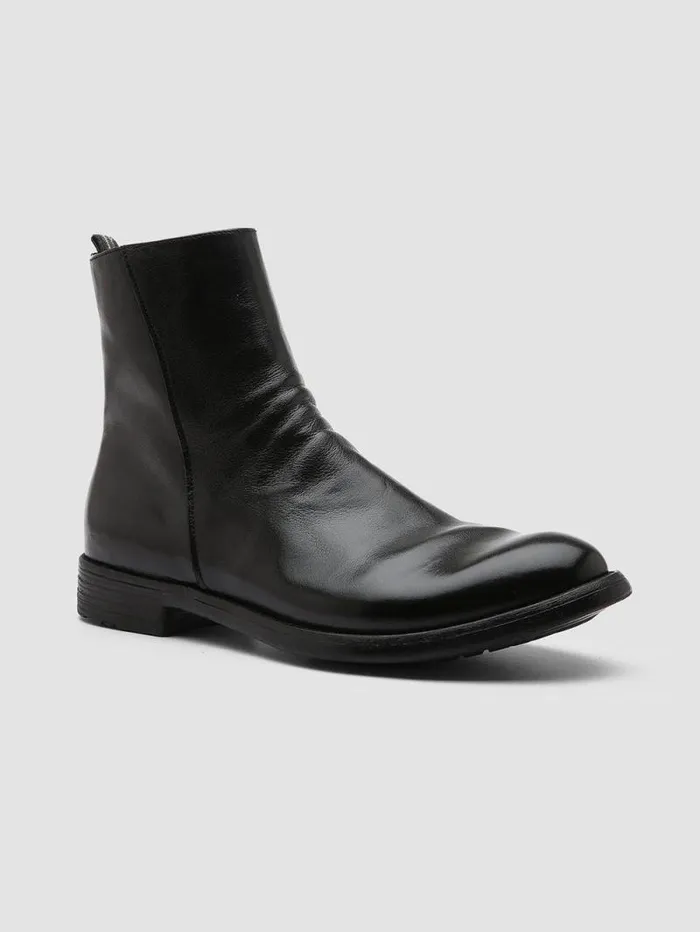 Men Officine Creative Footwear HIVE 010 Black Leather Boots Men Officine Creative Footwear HIVE 010 Black Leather Boots