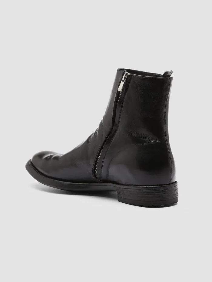 Men Officine Creative Footwear HIVE 010 Black Leather Boots Men Officine Creative Footwear HIVE 010 Black Leather Boots