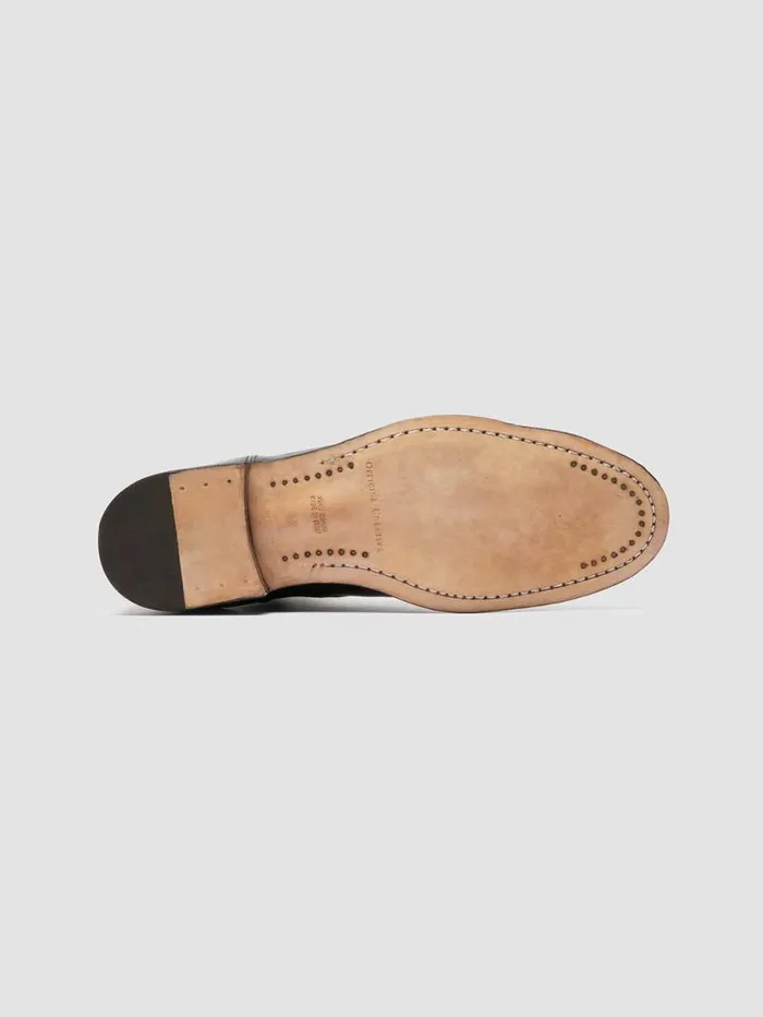 Men Officine Creative Footwear SOLITUDE 004 Black Leather Chelsea Boots