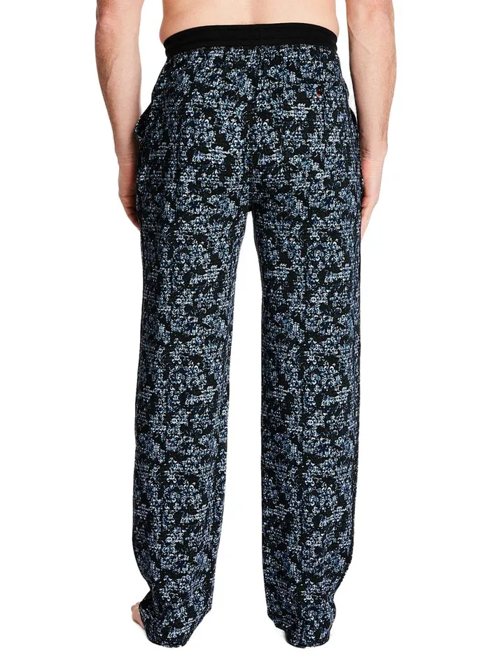 Men Pajamas and Underwear Robert Graham PRINTED PJ PANT Black