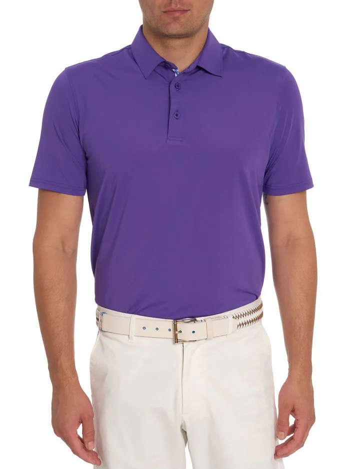 Men Polos and TShirts Robert Graham AXELSEN PERFORMANCE POLO Purple