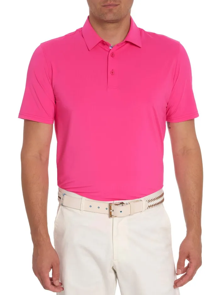 Men Polos and TShirts Robert Graham AXELSEN PERFORMANCE POLO Purple