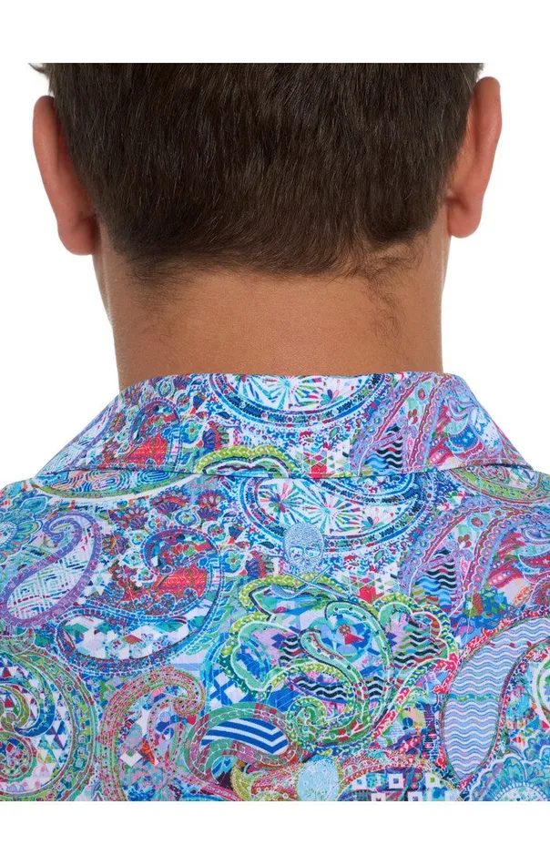 Men Polos and TShirts Robert Graham GOLDBERG PERFORMANCE POLO Grey