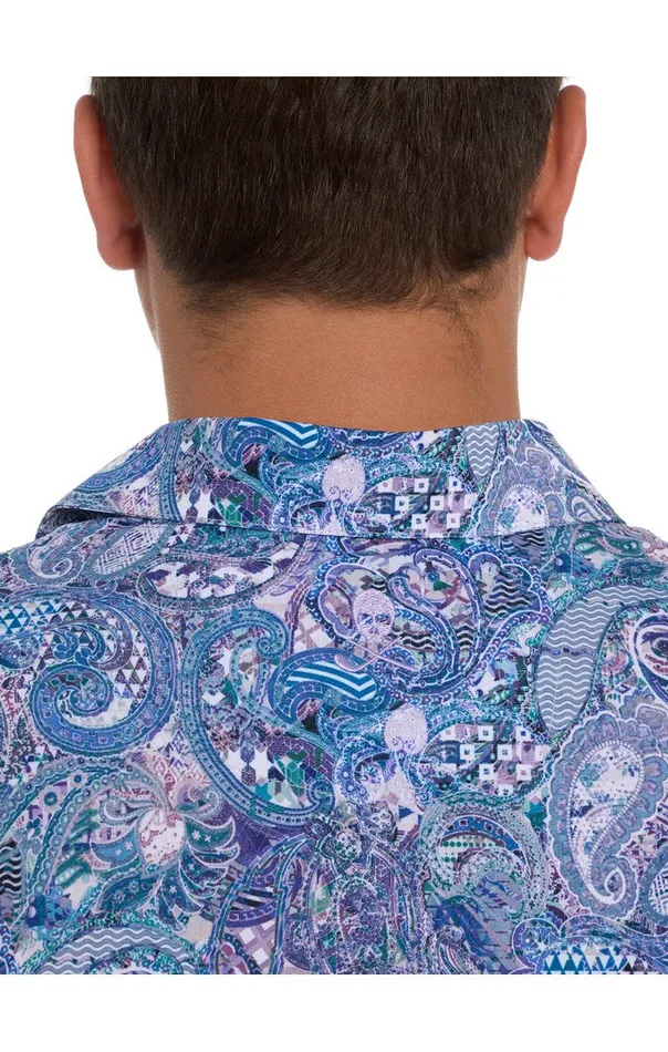Men Polos and TShirts Robert Graham GOLDBERG PERFORMANCE POLO Grey