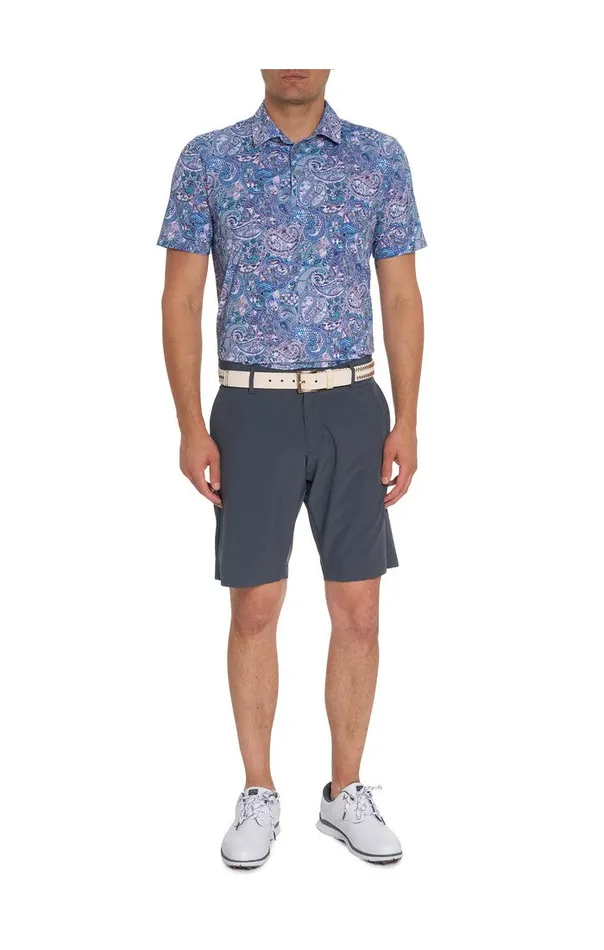 Men Polos and TShirts Robert Graham GOLDBERG PERFORMANCE POLO Grey