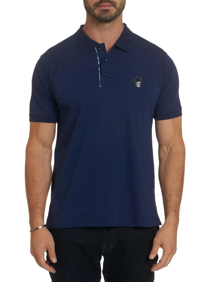Men Polos and TShirts Robert Graham LUCIFER POLO Navy