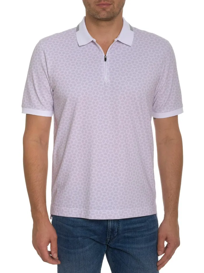 Men Polos and TShirts Robert Graham SHEEN POLO White