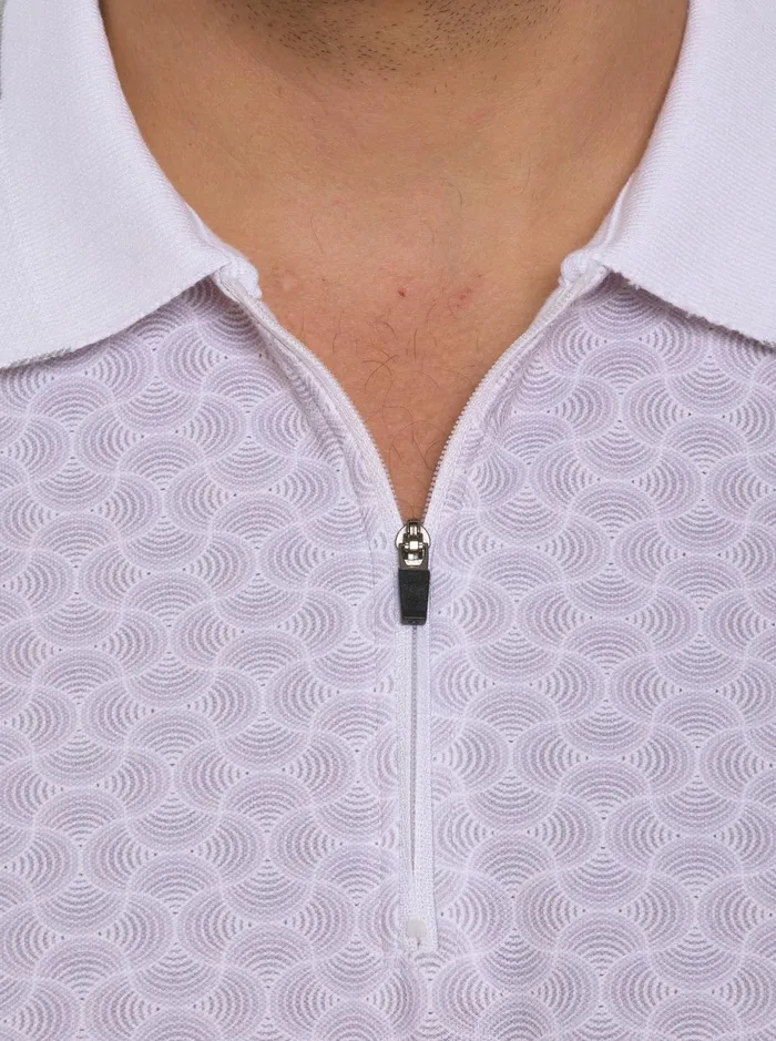Men Polos and TShirts Robert Graham SHEEN POLO White