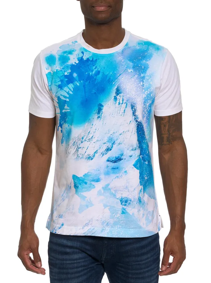 Men Polos and TShirts Robert Graham SNOWTOPIA TSHIRT White