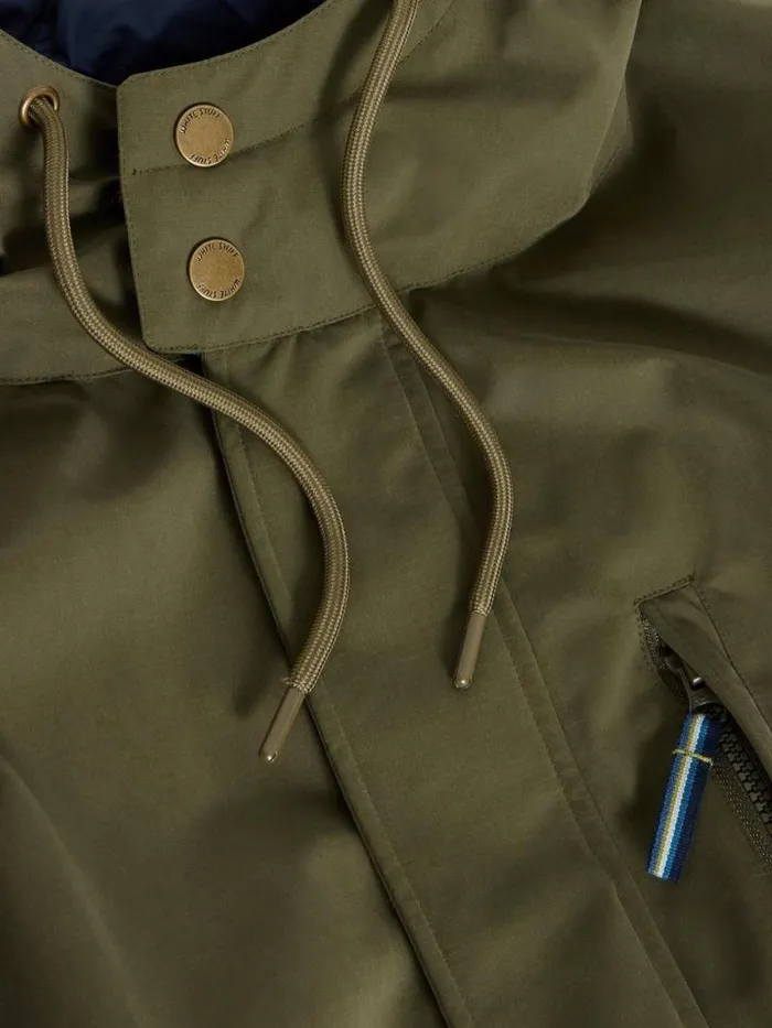 Men Reversible Parka Khaki Green White Stuff Coats and Jackets Men Reversible Parka Khaki Green White Stuff Coats and Jackets