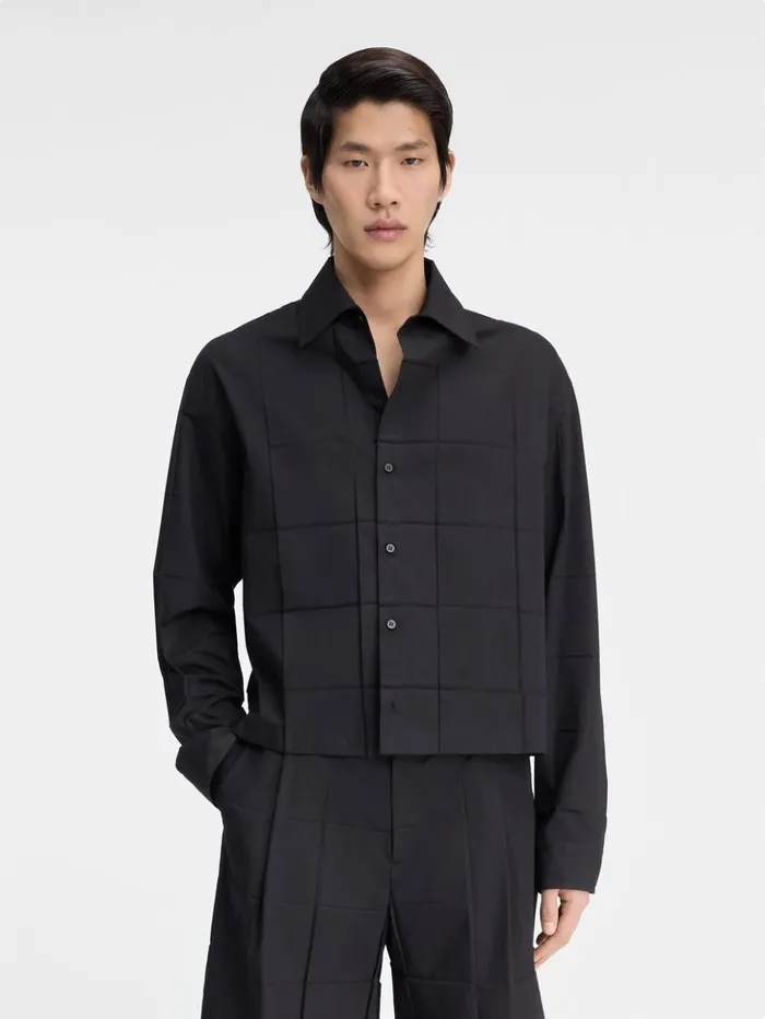 Men Shirts JACQUEMUS The Corto Shirt Black Men Shirts JACQUEMUS The Corto Shirt Black
