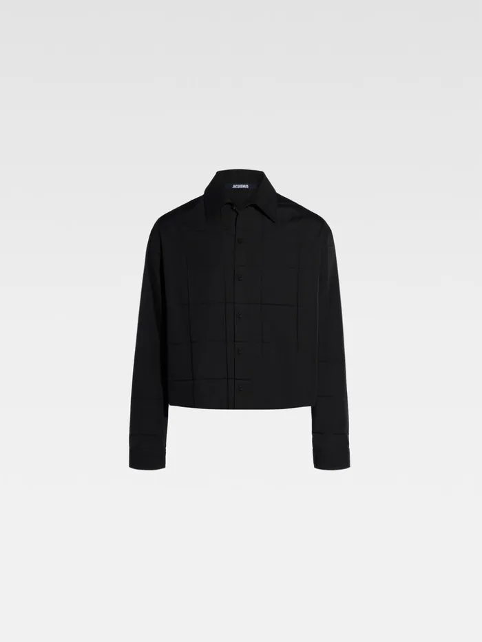 Men Shirts JACQUEMUS The Corto Shirt Black Men Shirts JACQUEMUS The Corto Shirt Black