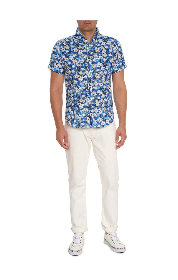 Men Short Sleeve Button Down Shirts Robert Graham BRIDGE WATER SHORT SLEEVE BUTTON DOWN SHIRT Multi