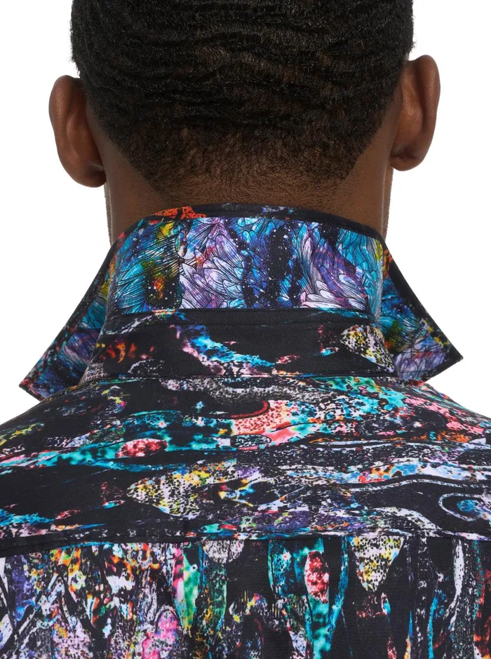 Men Short Sleeve Button Down Shirts Robert Graham MESOSPHERE SHORT SLEEVE BUTTON DOWN SHIRT Multi