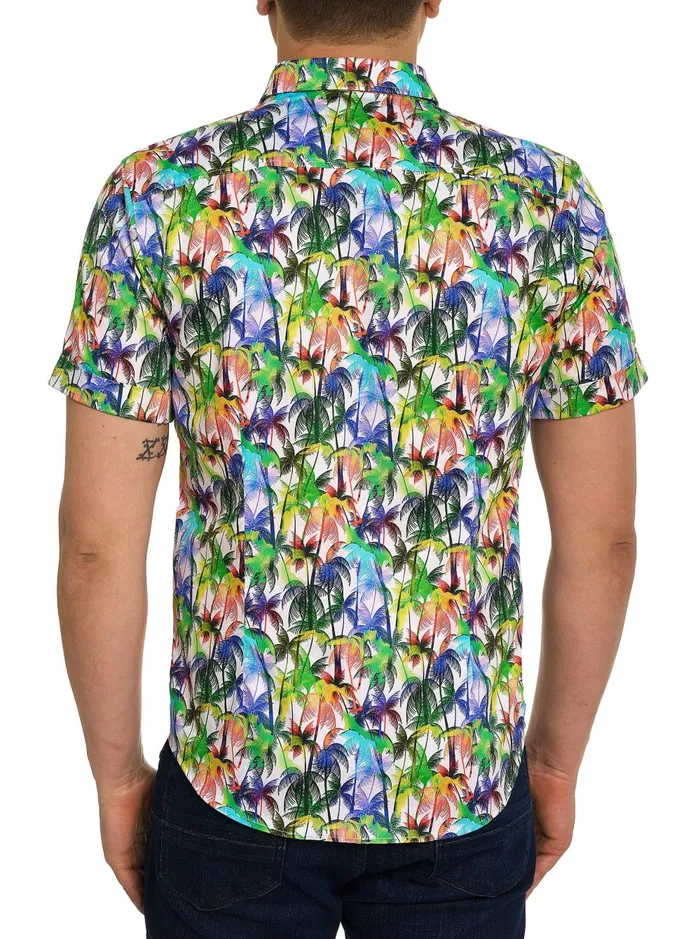 Men Short Sleeve Button Down Shirts Robert Graham PALM CITY SHORT SLEEVE BUTTON DOWN SHIRT Multi